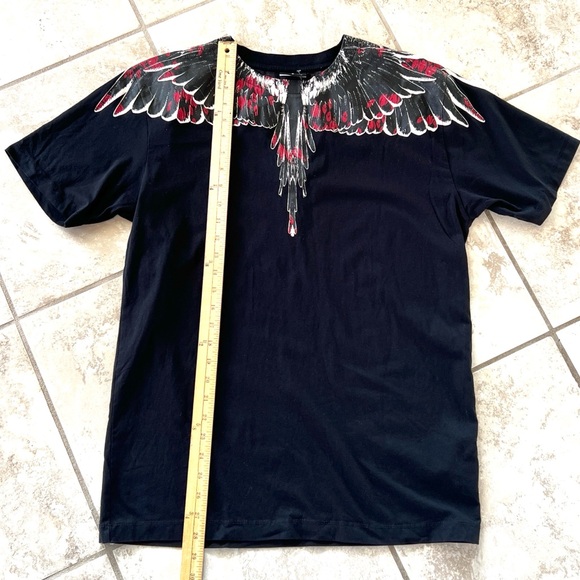 Marcelo Burlon County of Milan Black Icon Wings Short Sleeve T-Shirt Medium NWOT - Picture 10 of 12